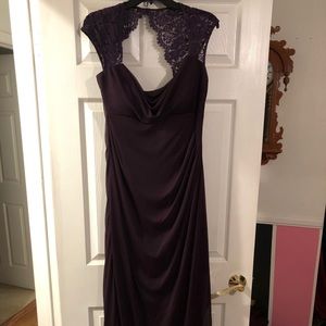 Dark plum formal dress